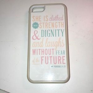 iPhone 5S Proverbs 31:25 phone case